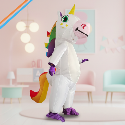 mens unicorn inflatable costume - lifestyle