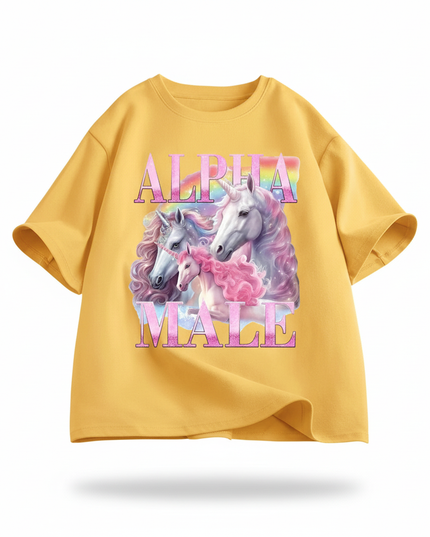 mens unicorn shirt - white-bg