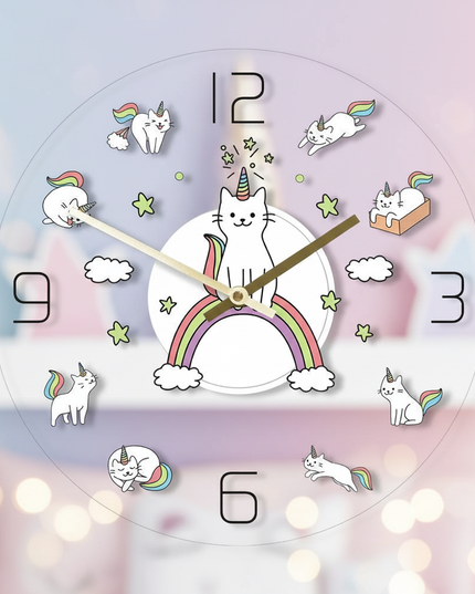 meowgical unicorn clock - lifestyle