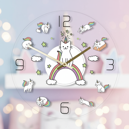 meowgical unicorn clock - lifestyle