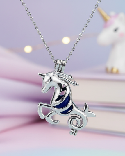 mermaid unicorn necklace - lifestyle