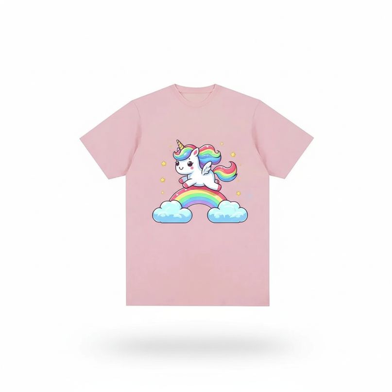 mermaid unicorn tee shirt - white-bg