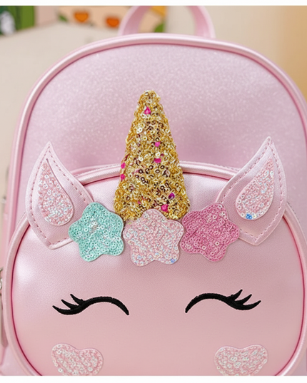 mini unicorn backpack - detail