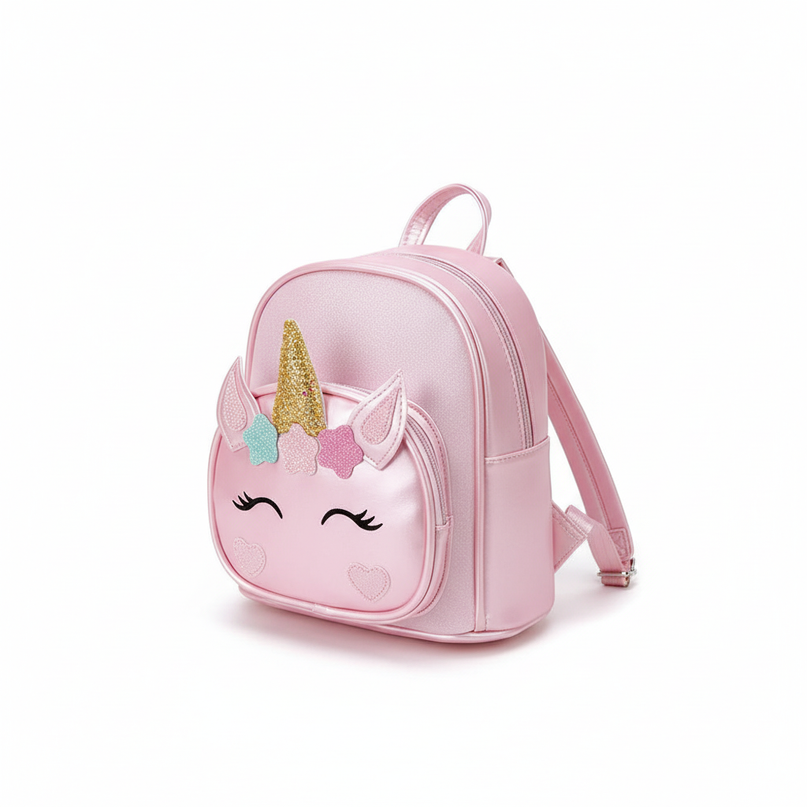 mini unicorn backpack - white-bg