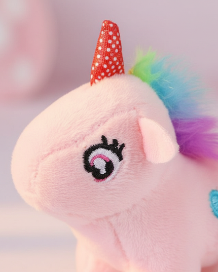 mini unicorn stuffed animal - detail