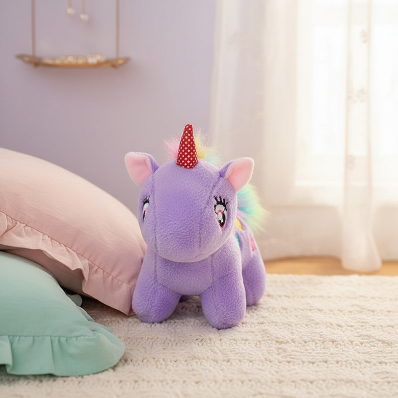 mini unicorn stuffed animal - lifestyle