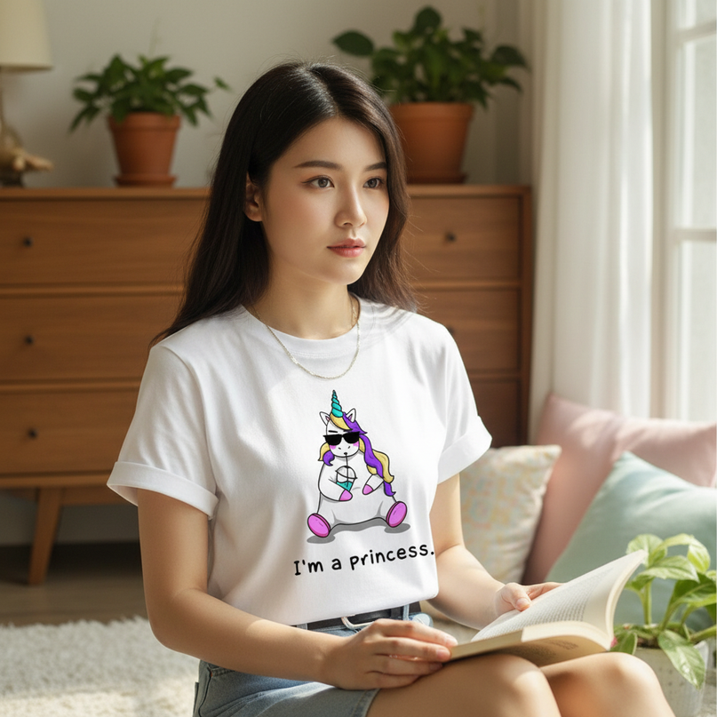 mint unicorn shirt - lifestyle