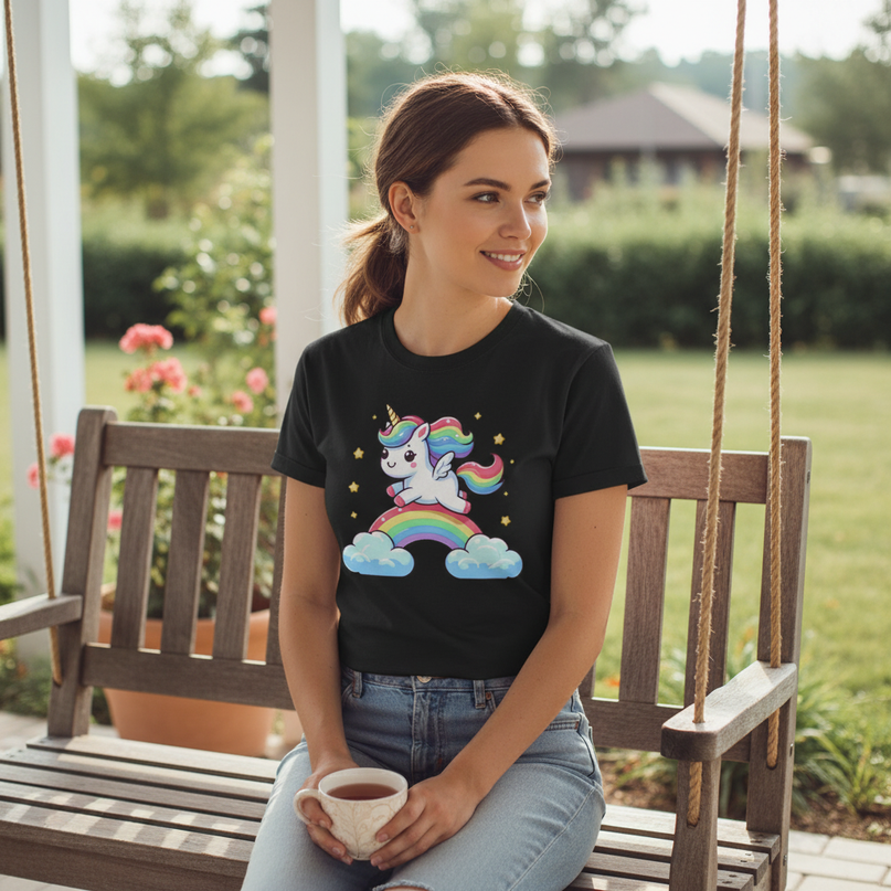 mom unicorn shirt - lifestyle