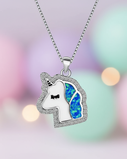 mood unicorn necklace - lifestyle