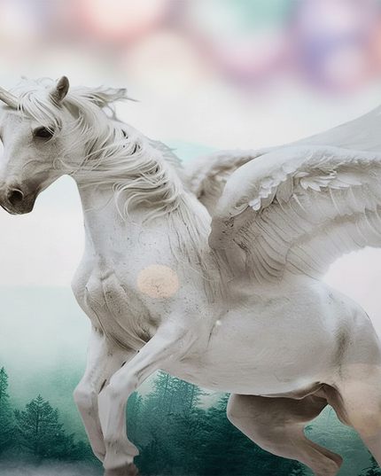 mountain pegasus bedding - detail