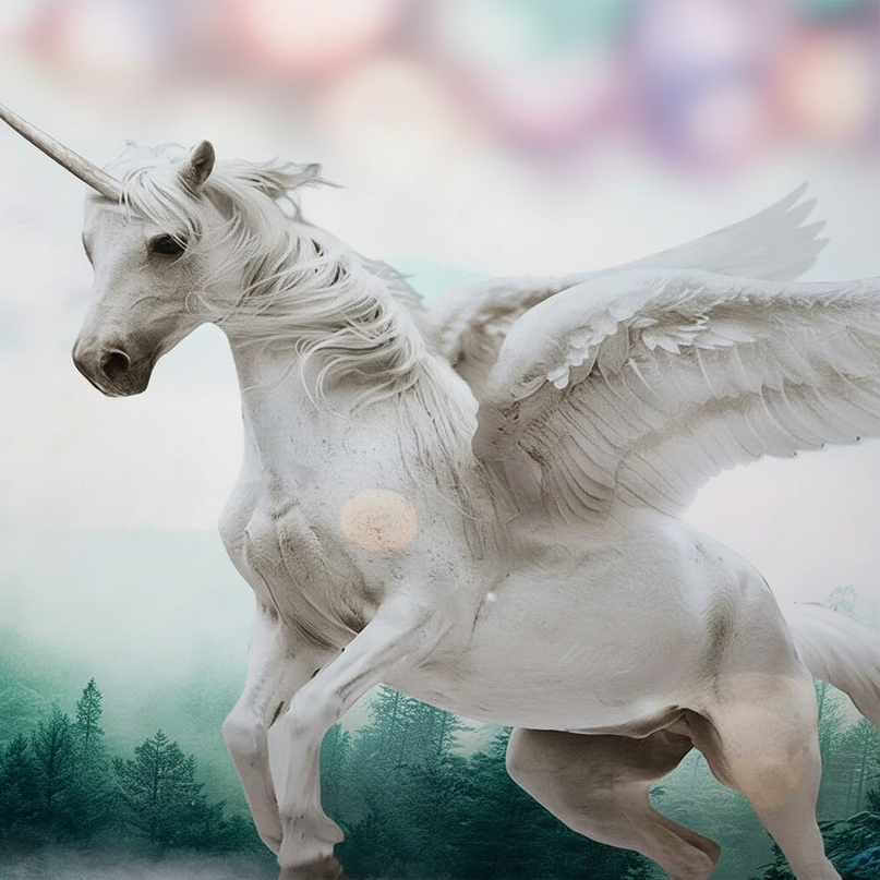 mountain pegasus bedding - detail