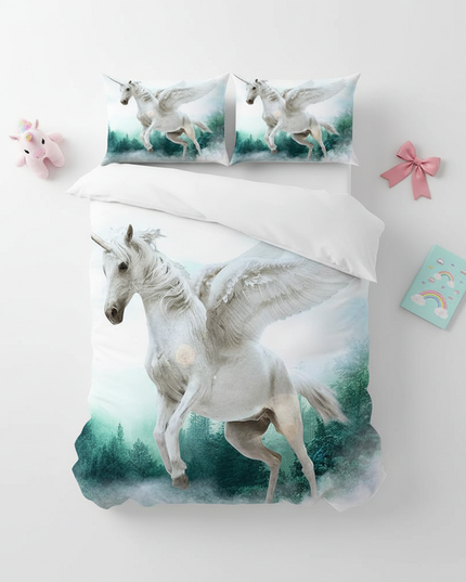 mountain pegasus bedding - flat-lay
