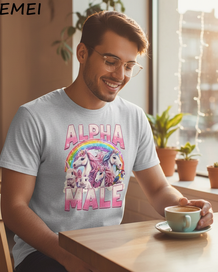 muscle unicorn shirt - in-use