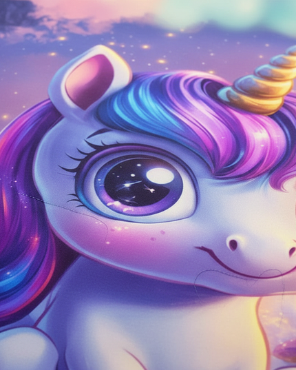 mushroom wonderland unicorn bedding - detail