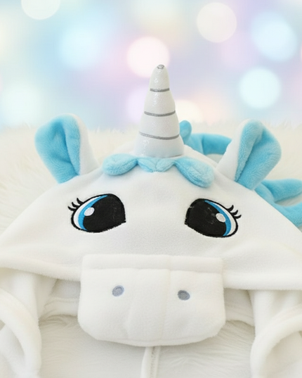 narwhal unicorn onesie - detail