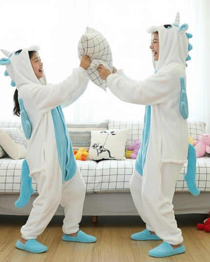narwhal unicorn onesie - in-use