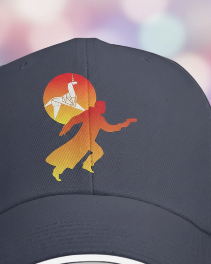 navy unicorn cap - detail