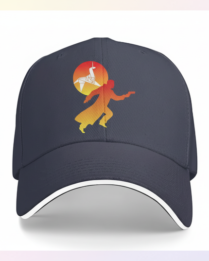 navy unicorn cap - white-bg