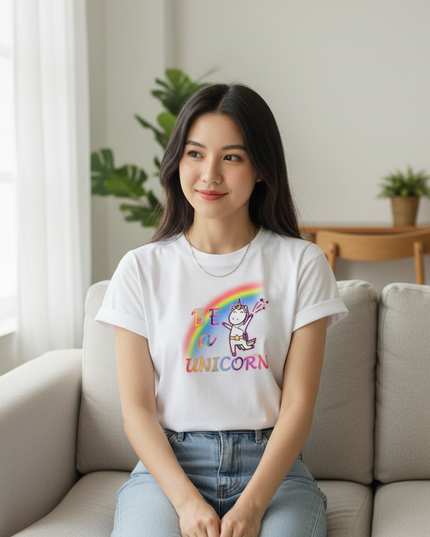 navy unicorn shirt - lifestyle