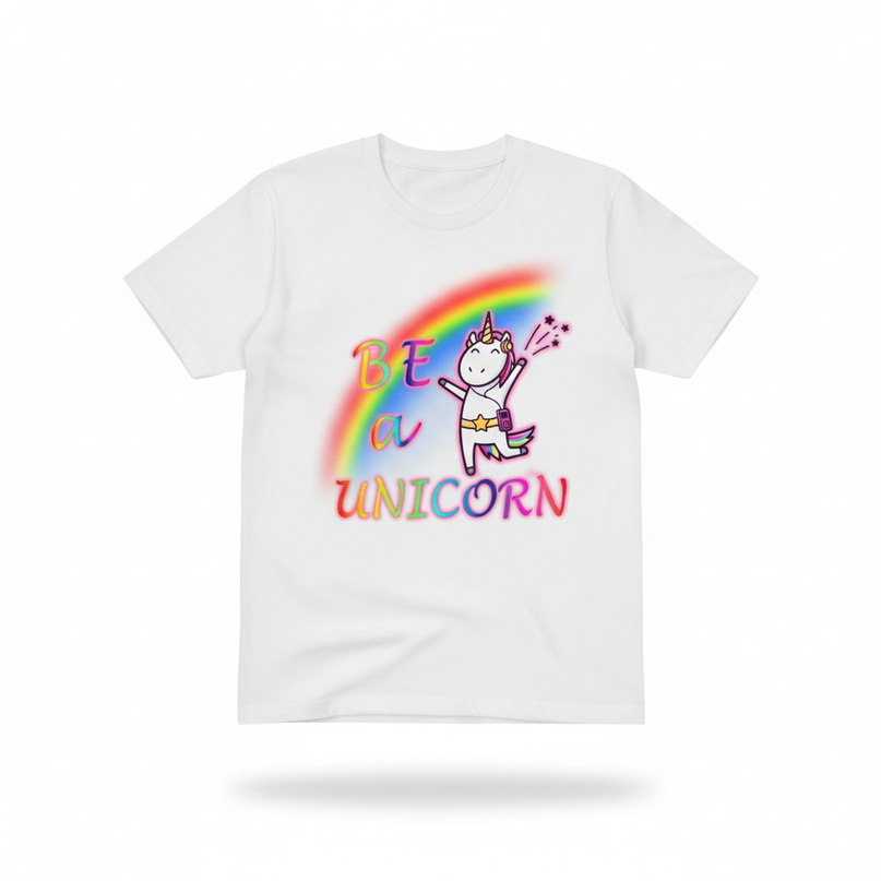 navy unicorn shirt - white-bg