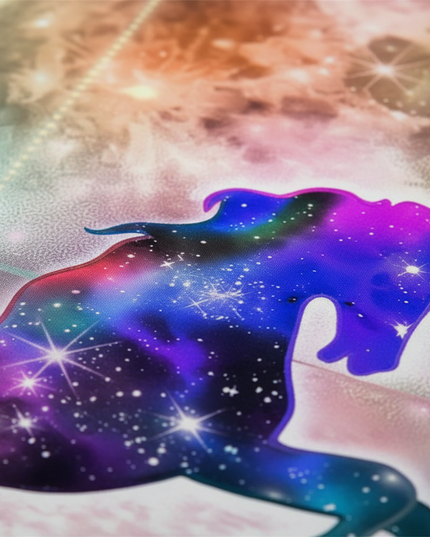 nebula unicorn bedding - detail