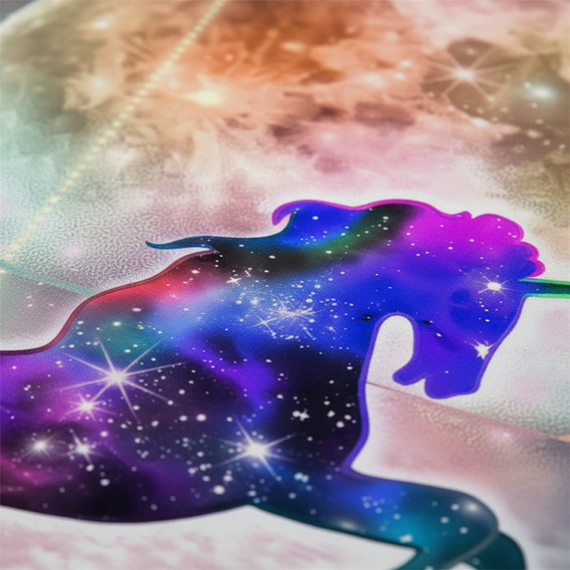 nebula unicorn bedding - detail