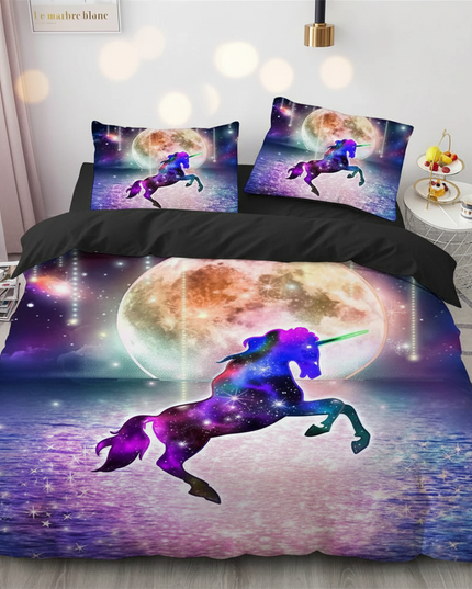 nebula unicorn bedding - lifestyle