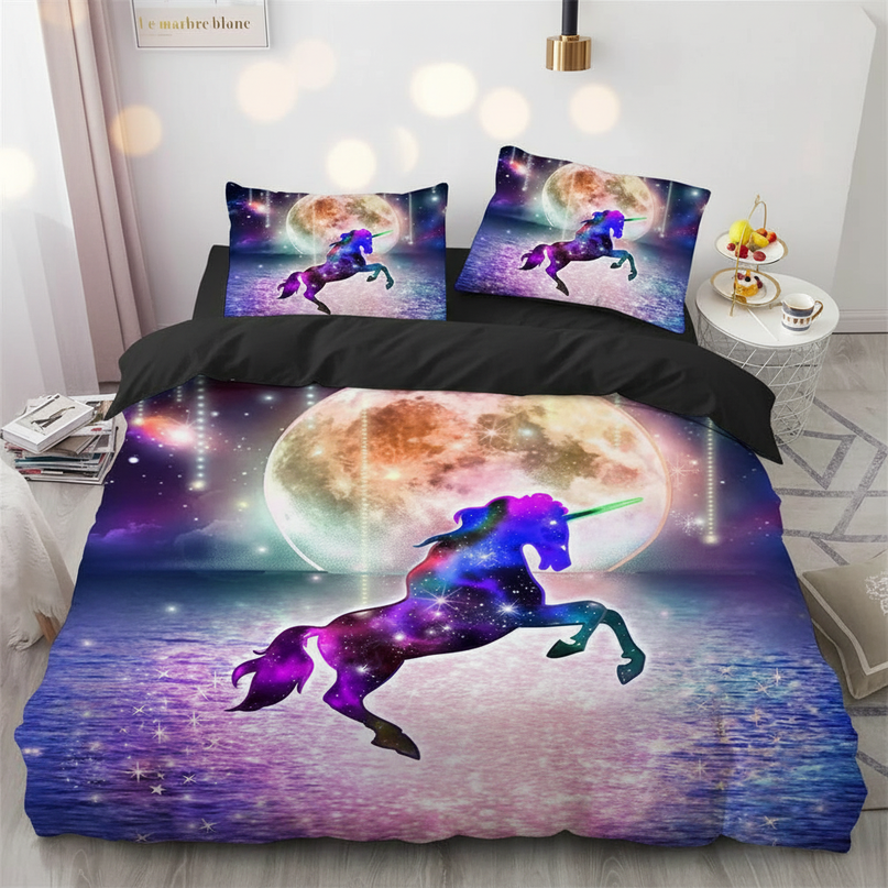 nebula unicorn bedding - lifestyle