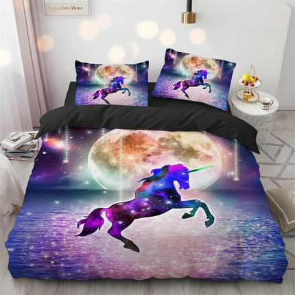 nebula unicorn bedding - lifestyle