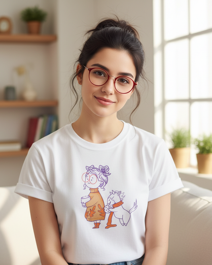 neon unicorn shirt - lifestyle