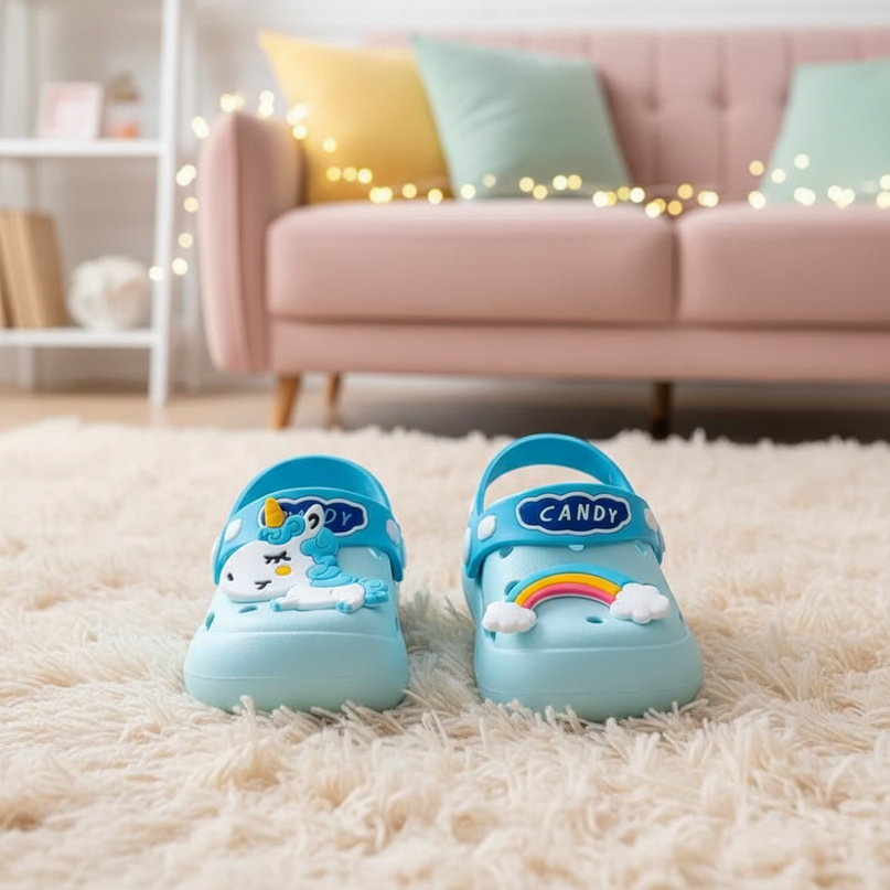 newborn unicorn slippers - lifestyle