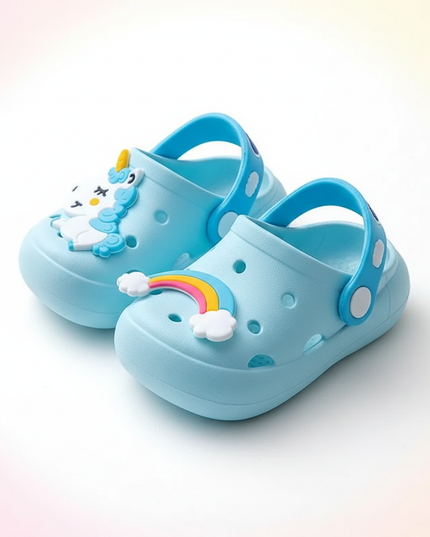 newborn unicorn slippers - white-bg