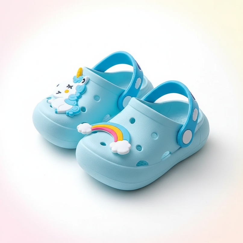 newborn unicorn slippers - white-bg