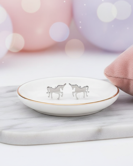nickel free unicorn earrings - lifestyle