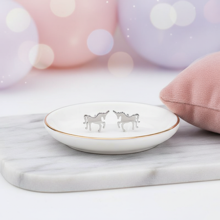 nickel free unicorn earrings - lifestyle