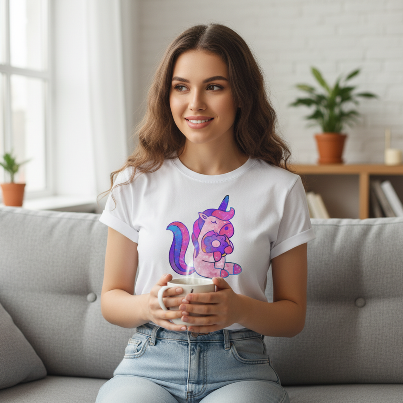 novelty unicorn shirt - lifestyle