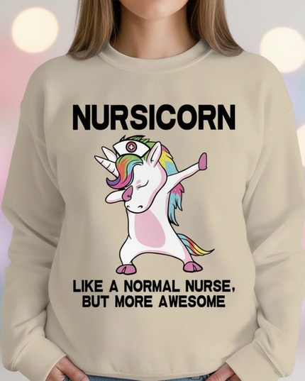 nursicorn nurse unicorn sweater - lifestyle