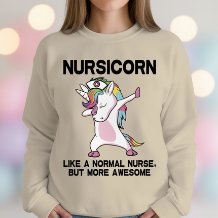 nursicorn nurse unicorn sweater - lifestyle
