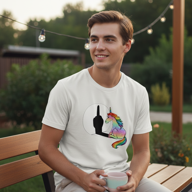 off white unicorn shirt - lifestyle