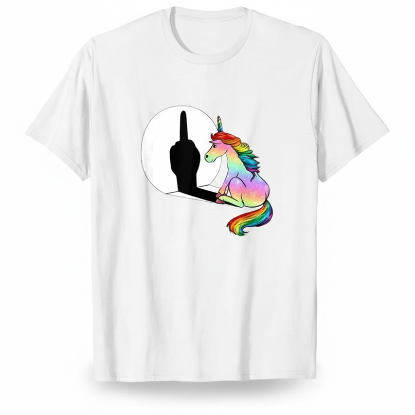 off white unicorn shirt - white-bg