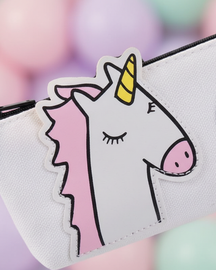 okay unicorn pencil case - detail