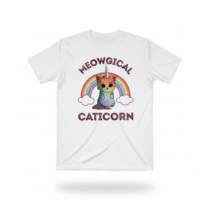 olive unicorn shirt - white-bg