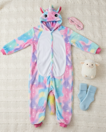 onesies for teens unicorn - flat-lay