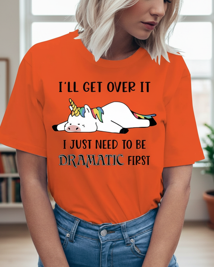 orange unicorn shirt - lifestyle