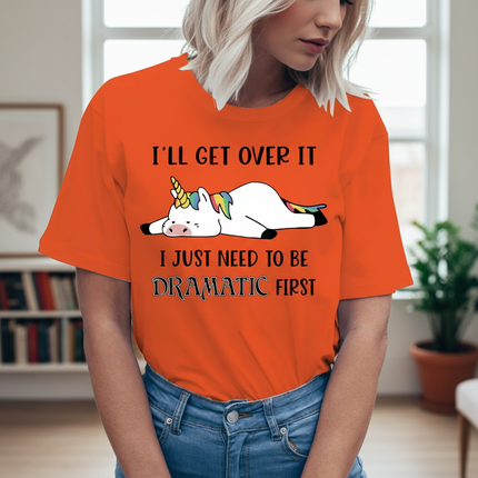 orange unicorn shirt - lifestyle