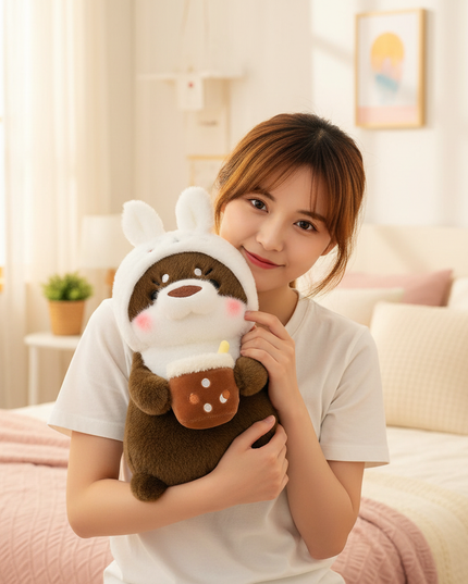 otter transform plush toy - in-use