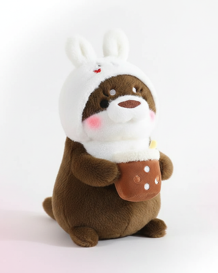 otter transform plush toy - white-bg