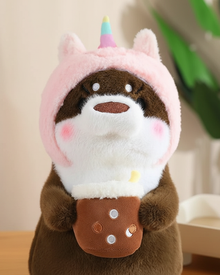 otter unicorn plush - detail