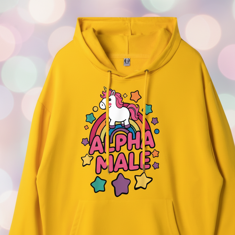 oversized unicorn hoodie - detail