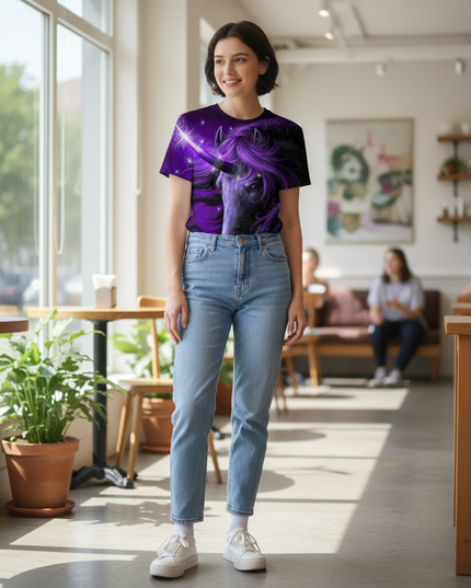 painted unicorn shirt - lifestyle